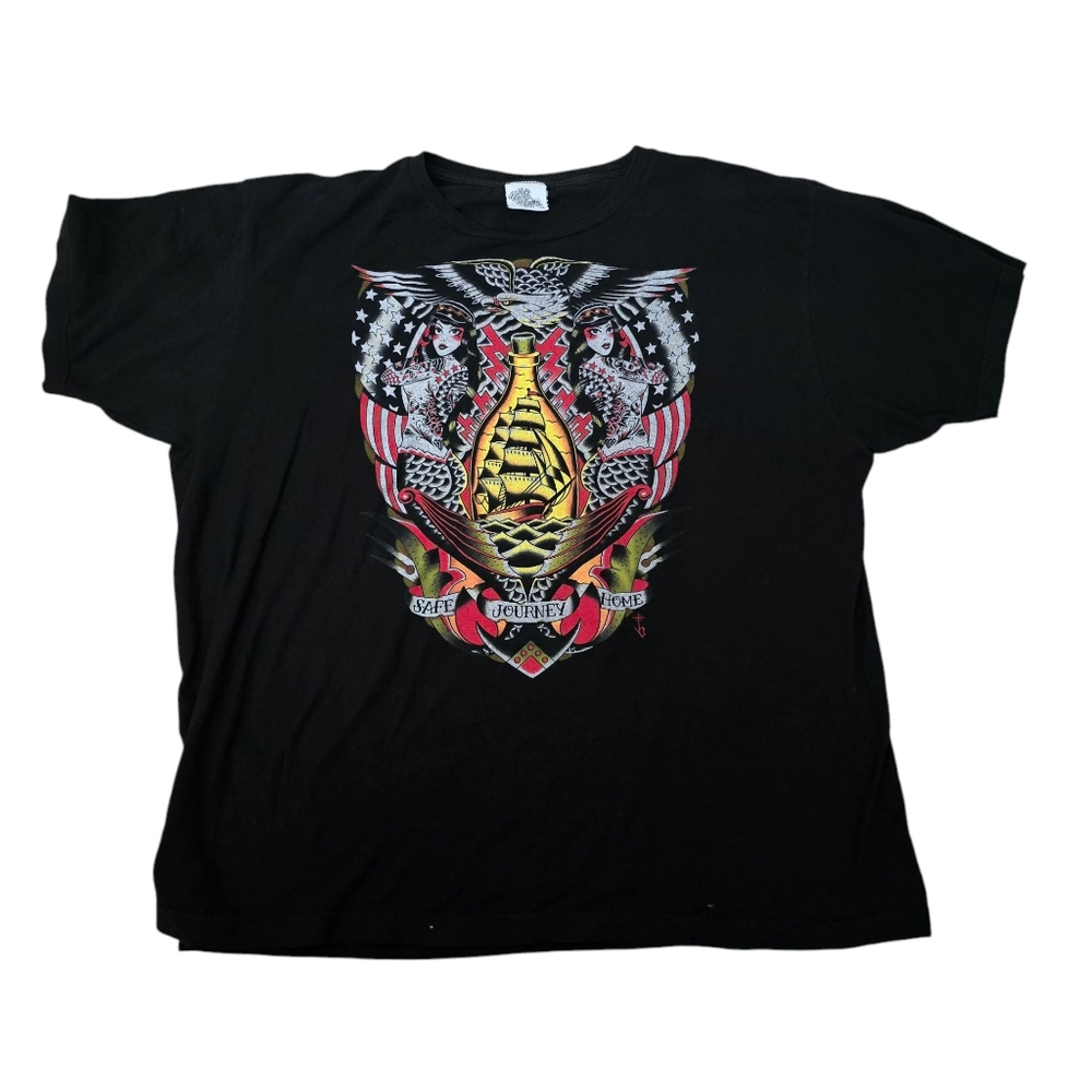 Black Market Art Size XL Black Graphic Men's T-Shirt